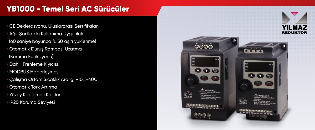 YB1000 - TEMEL SERİ AC SÜRÜCÜLER